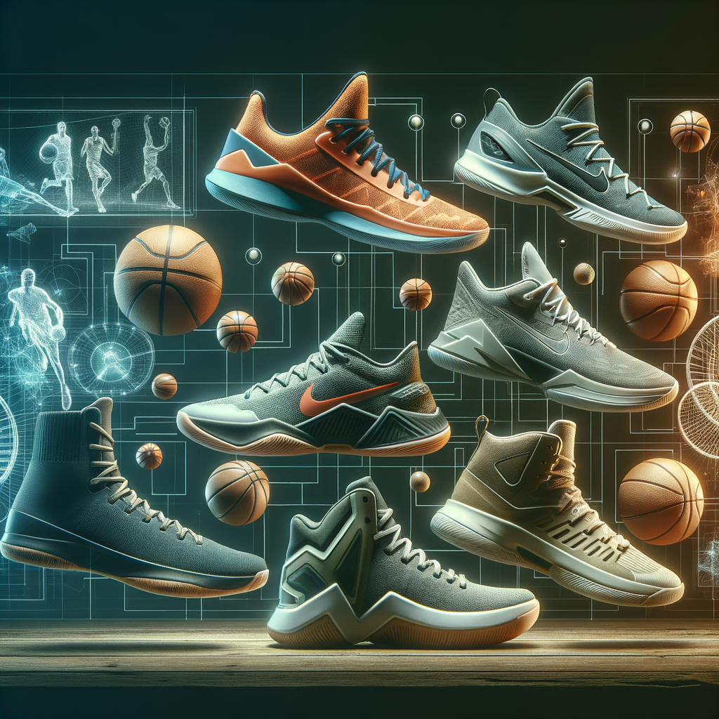Selection of top-rated basketball shoe brands showcasing high-performance features, comfortable basketball shoes, and basketball shoe reviews for a comprehensive basketball footwear selection guide.