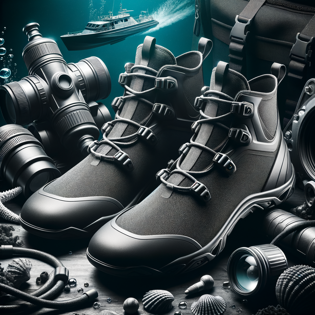 High-performance diving shoes showcasing essential features like robust protection, superior grip, and ergonomic design for optimal diving footwear performance and protection.