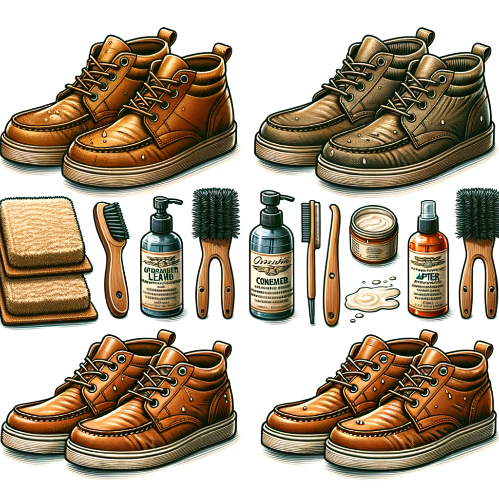 Expert demonstrating best practices for maintaining leather surf shoes, showcasing cleaning tips and preservation methods for leather surf shoes upkeep and longevity.