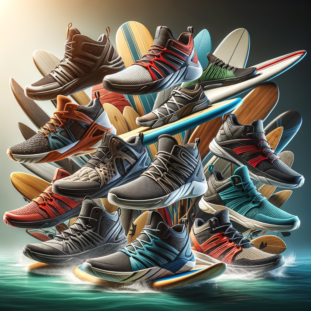 Top-rated Stand-Up Paddle Boarding Shoes, best SUP shoes, and high-quality paddle boarding footwear for water sports, showcasing unique features of top SUP footwear and paddle boarding gear.