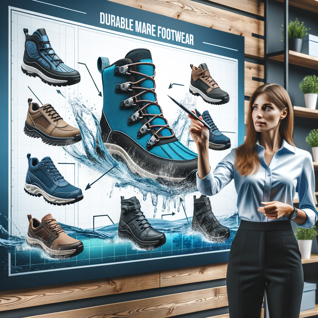 Professional guide explaining marine footwear selection, featuring water-resistant shoes and durable marine footwear ideal for extreme environments.