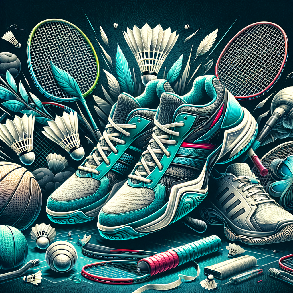 Guide to choosing the best badminton shoes for improving agility in badminton, featuring essential badminton gear and equipment, and highlighting the unique features of sports shoes for badminton.