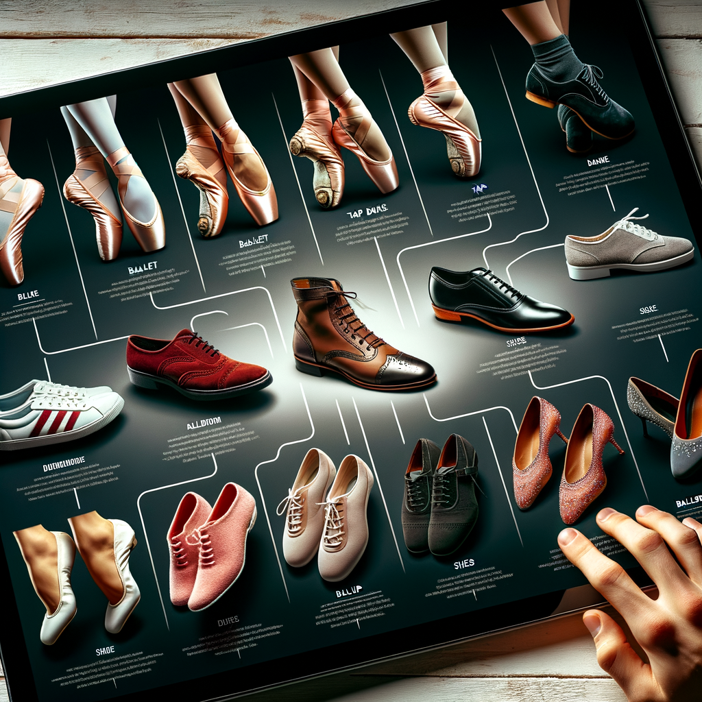 Dance shoe types guide illustrating essential dance footwear for different styles, providing dance shoe recommendations and aiding in dance shoe selection for best dancing experience.