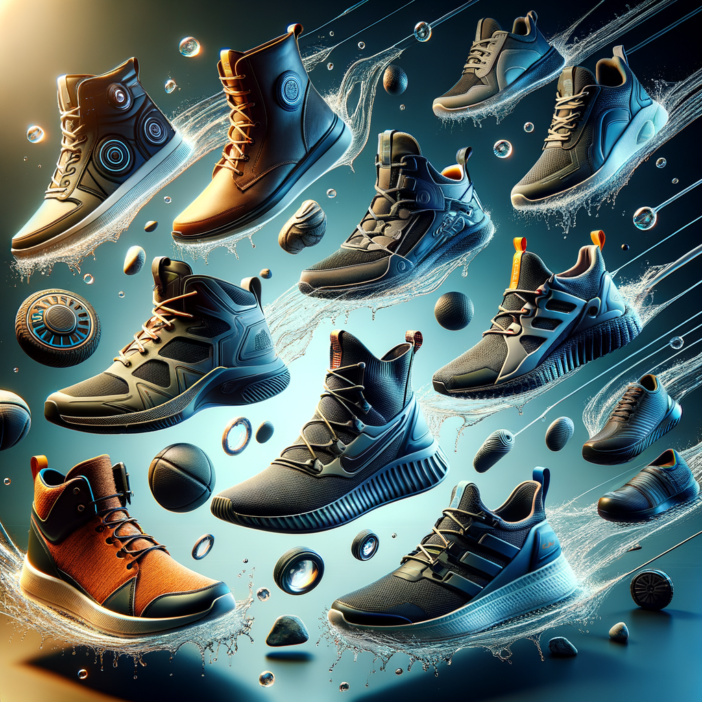 Showcasing the latest water-resistant shoe technology, innovative shoe technologies, and modern waterproof footwear innovations for advanced water-resistant footwear.