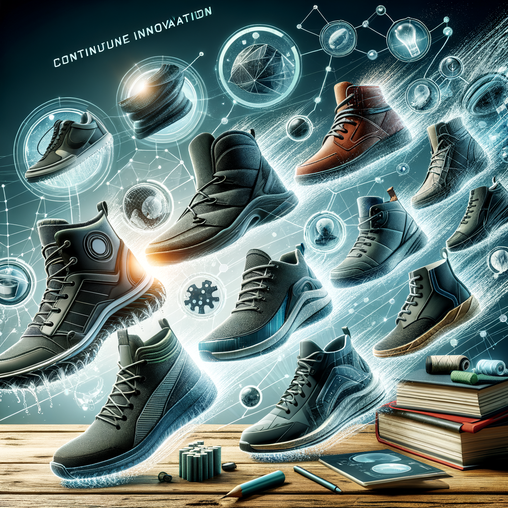 Showcase of modern water-resistant shoes highlighting the latest in waterproof shoe tech and innovative shoe technologies, demonstrating current innovations in water-resistant footwear.