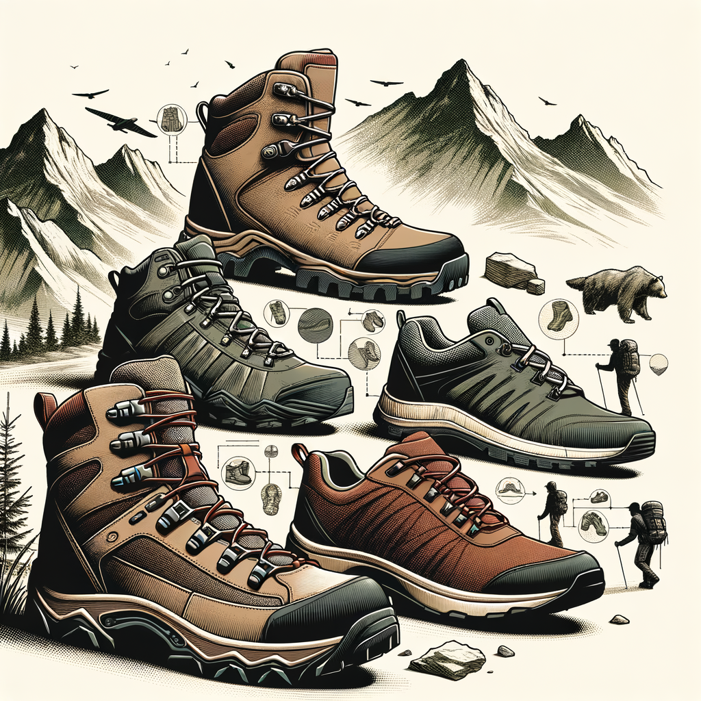 Best hiking shoes and boots for trail hiking, showcasing durable and comfortable hiking footwear on rugged outdoor terrain as per the hiking shoe guide.