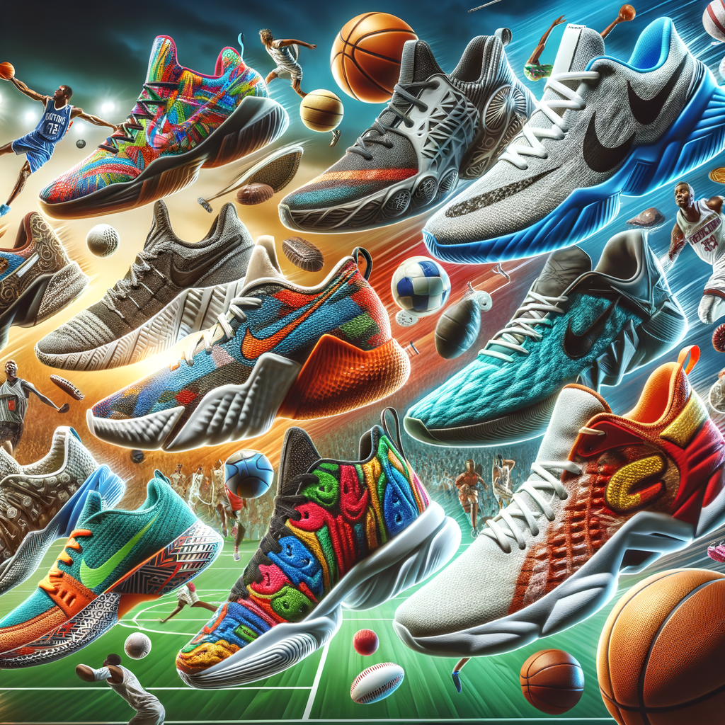 Vibrant custom athletic shoes showcasing the trend of footwear customization and athlete shoe preferences, highlighting the benefits and growing popularity of customized sports footwear among athletes.